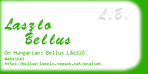 laszlo bellus business card